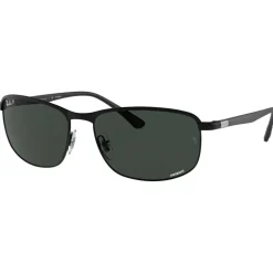 Lunettes Femme|Lunettes Polarisées<Ray Ban Lunettes de soleil RB3671CH Matte Black Chromance Dark Grey Polar