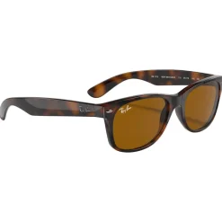 Discount Lunettes de soleil RB2132 New Wayfarer Classic Polished Light Havana Brown B-15 Femme Lunettes Femme|Lunettes Polarisées