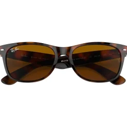 Discount Lunettes de soleil RB2132 New Wayfarer Classic Polished Light Havana Brown B-15 Femme Lunettes Femme|Lunettes Polarisées