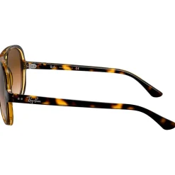 Outlet Lunettes de soleil RB4125 Cats 5000 Classic Polished Light Havana Gradient Light Brown Femme Lunettes Femme