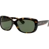 Best Lunettes de soleil RB4101 Jackie Ohh Polished Havana Light Green Femme Lunettes Femme