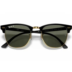 Hot Lunettes de soleil RB3016 Clubmaster Classic Polished Black Gold Green G-15 Polar Femme Lunettes Femme|Lunettes Polarisées