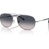 Lunettes Femme|Lunettes Polarisées<Ray Ban Lunettes de soleil RB3735 Bain Bridge Polished Gunmetal Polar Blue