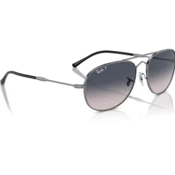 Lunettes Femme|Lunettes Polarisées<Ray Ban Lunettes de soleil RB3735 Bain Bridge Polished Gunmetal Polar Blue