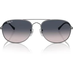 Lunettes Femme|Lunettes Polarisées<Ray Ban Lunettes de soleil RB3735 Bain Bridge Polished Gunmetal Polar Blue