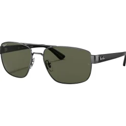 Best Lunettes de soleil RB3663 Polished Gunmetal Green G-15 Polar Femme Lunettes Femme|Lunettes Polarisées