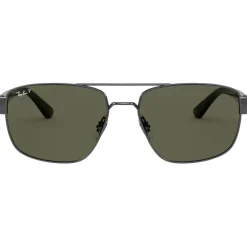 Best Lunettes de soleil RB3663 Polished Gunmetal Green G-15 Polar Femme Lunettes Femme|Lunettes Polarisées
