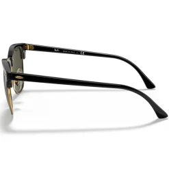Lunettes Femme<Ray Ban Lunettes de soleil RB3016 Clubmaster Classic Polished Black Gold Green G-15