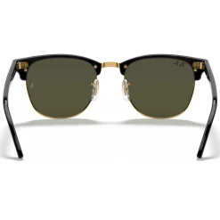Lunettes Femme<Ray Ban Lunettes de soleil RB3016 Clubmaster Classic Polished Black Gold Green G-15