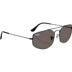 Lunettes Femme<Ray Ban Lunettes de soleil RB3845 Explorer V Polished Black Dark Grey