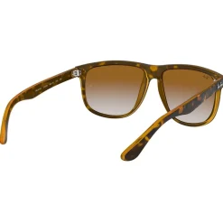 Lunettes Femme<Ray Ban Lunettes de soleil RB4147 Boyfriend Polished Light Havana Gradient Light Brown