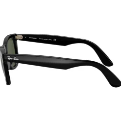 Lunettes Femme<Ray Ban Lunettes de soleil RB4340 Wayfarer Ease Polished Black Green G-15