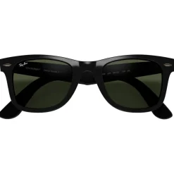 Lunettes Femme<Ray Ban Lunettes de soleil RB4340 Wayfarer Ease Polished Black Green G-15