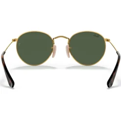 Lunettes Enfant<Ray Ban Lunettes de soleil Round Kids Polished Arista Gold Dark Green