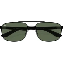 Hot Lunettes de soleil RB3737 Polished Black Dark Green Femme Lunettes Femme