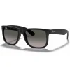Clearance Lunettes de soleil RB4165 Justin Classic Matte Rubber Black Dark Grey Gradient Femme Lunettes Femme