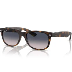 Lunettes Femme|Lunettes Polarisées<Ray Ban Lunettes de soleil RB2132 New Wayfarer Classic Matte Havana Polar Blue