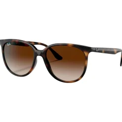 Lunettes Femme<Ray Ban Lunettes de soleil RB4378 Polished Havana Gradient Brown
