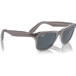Lunettes Femme<Ray Ban Lunettes de soleil RB2140 Original Wayfarer Classic Polished Grey Transparent Blue