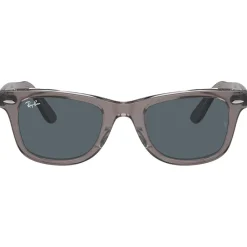 Lunettes Femme<Ray Ban Lunettes de soleil RB2140 Original Wayfarer Classic Polished Grey Transparent Blue