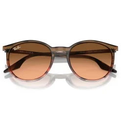 Lunettes Femme<Ray Ban Lunettes de soleil RB2204 Polished Striped Red Brown Gradient Black Pink