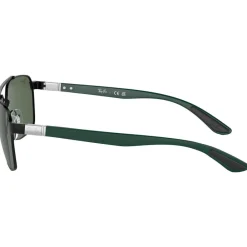 Discount Lunettes de soleil RB3701 Polished Black Green G-15 Femme Lunettes Femme|Lunettes Polarisées
