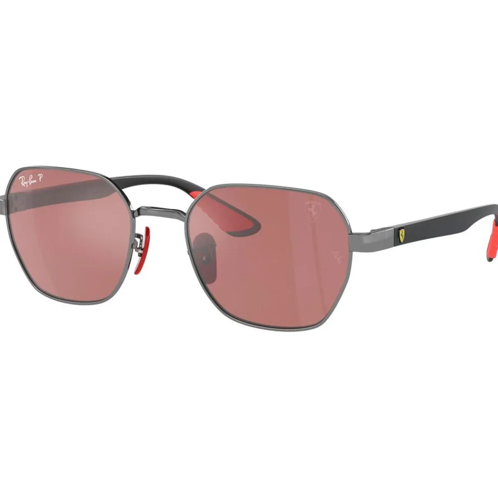 Hot Lunettes de soleil RB3794M Scuderia Ferrari Collection Polished Gunmetal Chromance Violet Silver Polar Femme Lunettes Femme|Lunettes Polarisées
