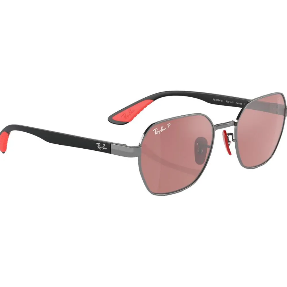 Hot Lunettes de soleil RB3794M Scuderia Ferrari Collection Polished Gunmetal Chromance Violet Silver Polar Femme Lunettes Femme|Lunettes Polarisées