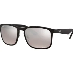 Lunettes Polarisées|Lunettes Femme<Ray Ban Lunettes de soleil RB4264 Matte Black Chromance Silver Polar