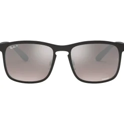 Lunettes Polarisées|Lunettes Femme<Ray Ban Lunettes de soleil RB4264 Matte Black Chromance Silver Polar