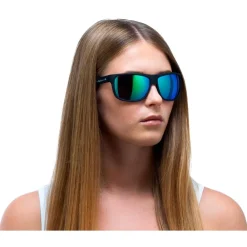 Lunettes Polarisées|Lunettes Femme<Red Bull Spect Lunettes de soleil Loom Matte Black Smoke Green Mirror Polarized