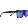Sale Lunettes de soleil Maze Matt Soft Touch Black Smoke Purple Green Mirror Femme Lunettes Femme