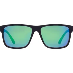 Sale Lunettes de soleil Maze Matt Soft Touch Black Smoke Purple Green Mirror Femme Lunettes Femme