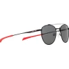 Discount Lunettes de soleil Redms Panto Matt Black Red Smoke Polarized Femme Lunettes Femme|Lunettes Polarisées