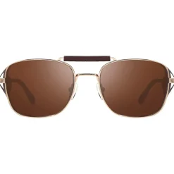 Online Lunettes de soleil Crafted Shiny Gold Serilium Terra Polarized Femme Lunettes Femme|Lunettes Polarisées