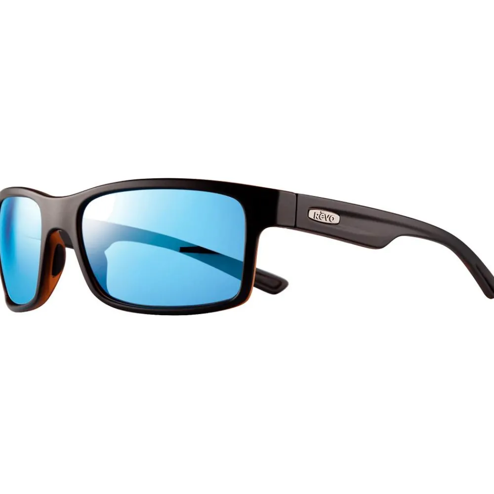 Lunettes Femme|Lunettes Polarisées<Revo Lunettes de soleil Crawler Matte Black Tortoise Serilium Blue Water Polarized
