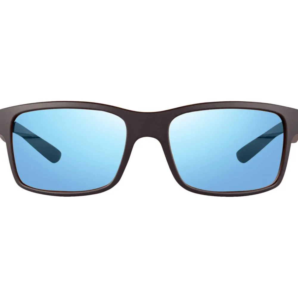 Lunettes Femme|Lunettes Polarisées<Revo Lunettes de soleil Crawler Matte Black Tortoise Serilium Blue Water Polarized
