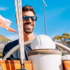 Lunettes Polarisées<Revo Lunettes de soleil Winston Grey Horn Serilium+ Graphite Polarized