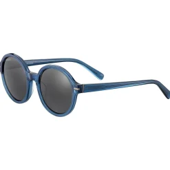 Lunettes Photochromiques|Lunettes Femme<Serengeti Lunettes de soleil Joan Shiny Transparent Fed Blue Mineral Polarized Smoke