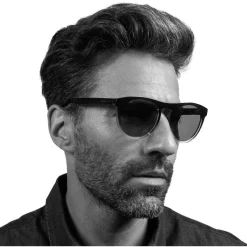 Lunettes de soleil Kingman Matte Black Saturn Polarized Petrol Blue Lunettes Photochromiques|Lunettes Polarisées