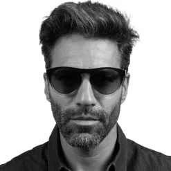 Lunettes de soleil Kingman Matte Black Saturn Polarized Petrol Blue Lunettes Photochromiques|Lunettes Polarisées