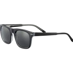Online Lunettes de soleil Charlton Shiny Black Polarized Smoke Lunettes Photochromiques|Lunettes Polarisées