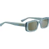 New Lunettes de soleil Nicholson Shiny Crystal Blue Mineral Polarized 555nm Femme Lunettes Photochromiques|Lunettes Femme
