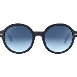 Hot Lunettes de soleil Joan Matte Black Mineral Polarized Blue Gradient Femme Lunettes Photochromiques|Lunettes Femme