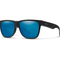 Lunettes Polarisées<Smith Lunettes de soleil Lowdown 2 Matte Black Chromapop Polarized Blue Mirror