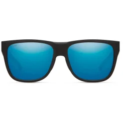 Lunettes Polarisées<Smith Lunettes de soleil Lowdown 2 Matte Black Chromapop Polarized Blue Mirror