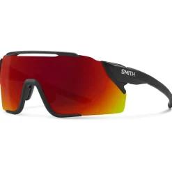 Lunettes Trail|Lunettes Trail-Running<Smith Lunettes de soleil Attack Mag Mtb Matte Black Chromapop Red Mirror
