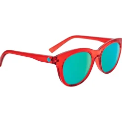 Online Lunettes de soleil Boundless Translucent Red Bronze Light Blue Spectra Mirror Femme Lunettes Femme