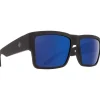 Hot Lunettes de soleil Cyrus Soft Matte Black Happy Dark Gray Green Polar Dark Blue Spectra Mirror Femme Lunettes Femme|Lunettes Polarisées