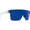 Lunettes Femme<Spy Lunettes de soleil Flynn 50/50 Matte Blue Matte White Happy Gray Green Blue Mirror